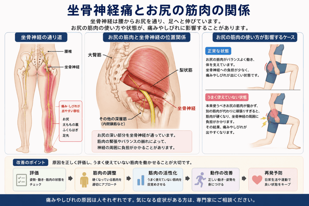 坐骨神経痛とお尻の筋肉の関係
